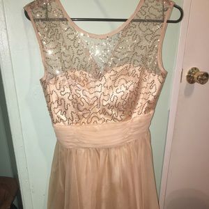 Gold dress
